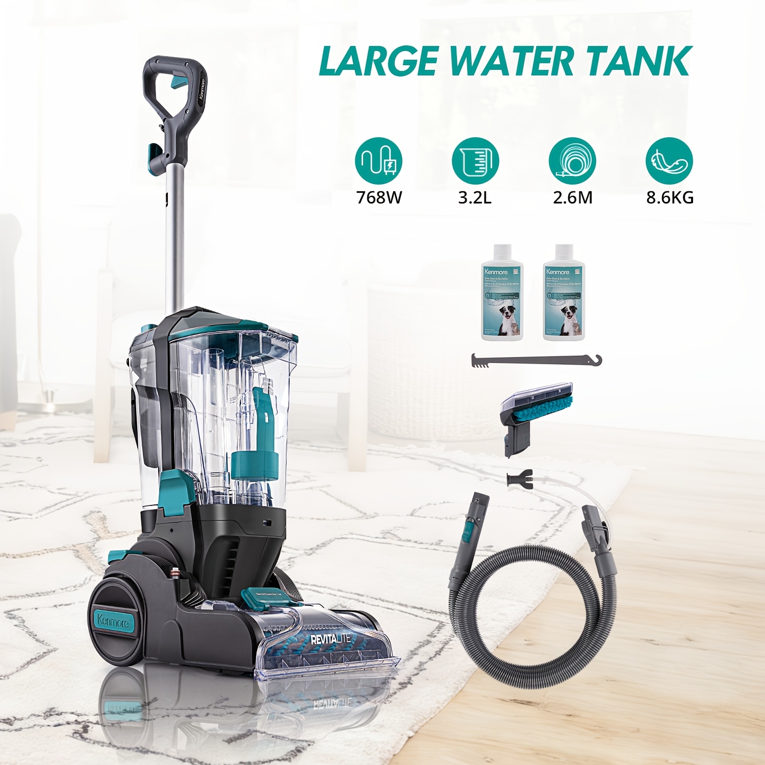 Bag Power Tools - Professional Grade Dual Powered Brushroll Carpet
