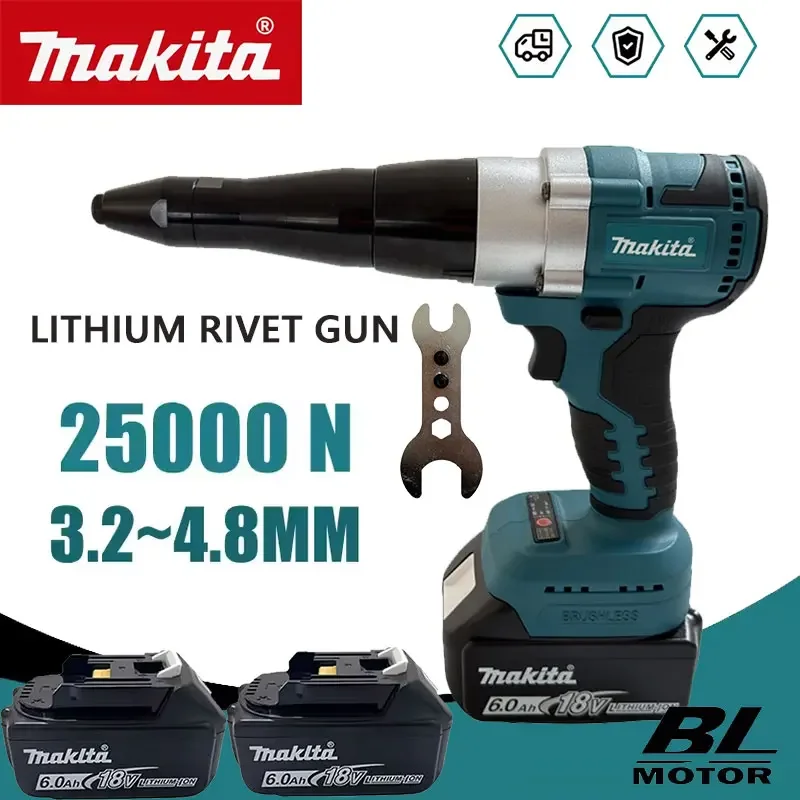 Impact Driver Cordless - Makita 25000N Brushless Electric Rivet Gun