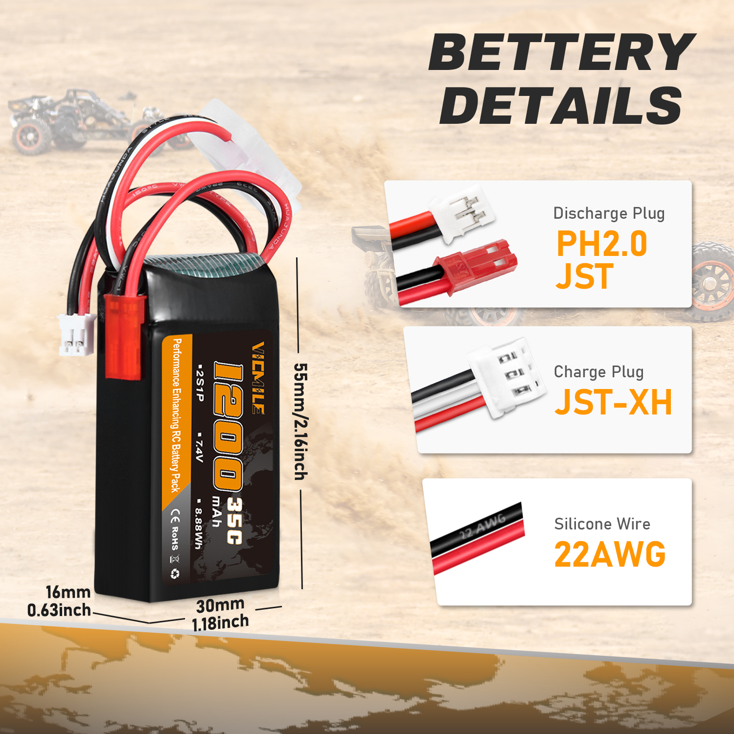VICMILE SCX24 Battery 7.4V 120 - Impact Driver Cordless incelemesi ve fiyatı