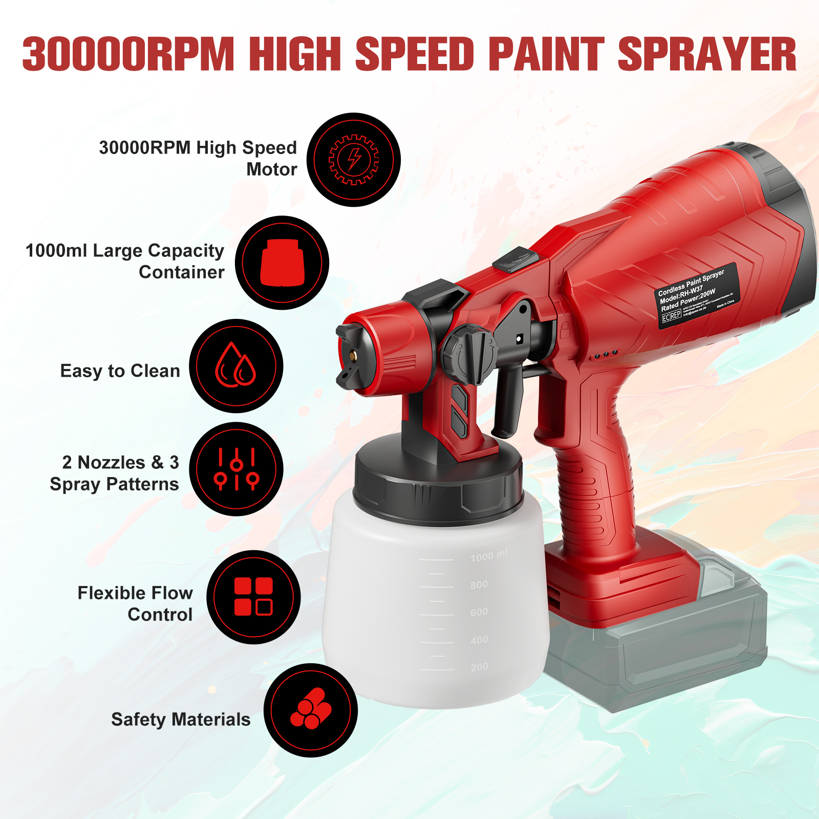 Cordless Electric Spray Gun Fo - Power Tools For Windows incelemesi ve fiyatı