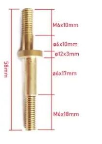 10pcs Copper Shaft 6*6*58MM,Of - Power Tools Manufacturers In China incelemesi ve fiyatı