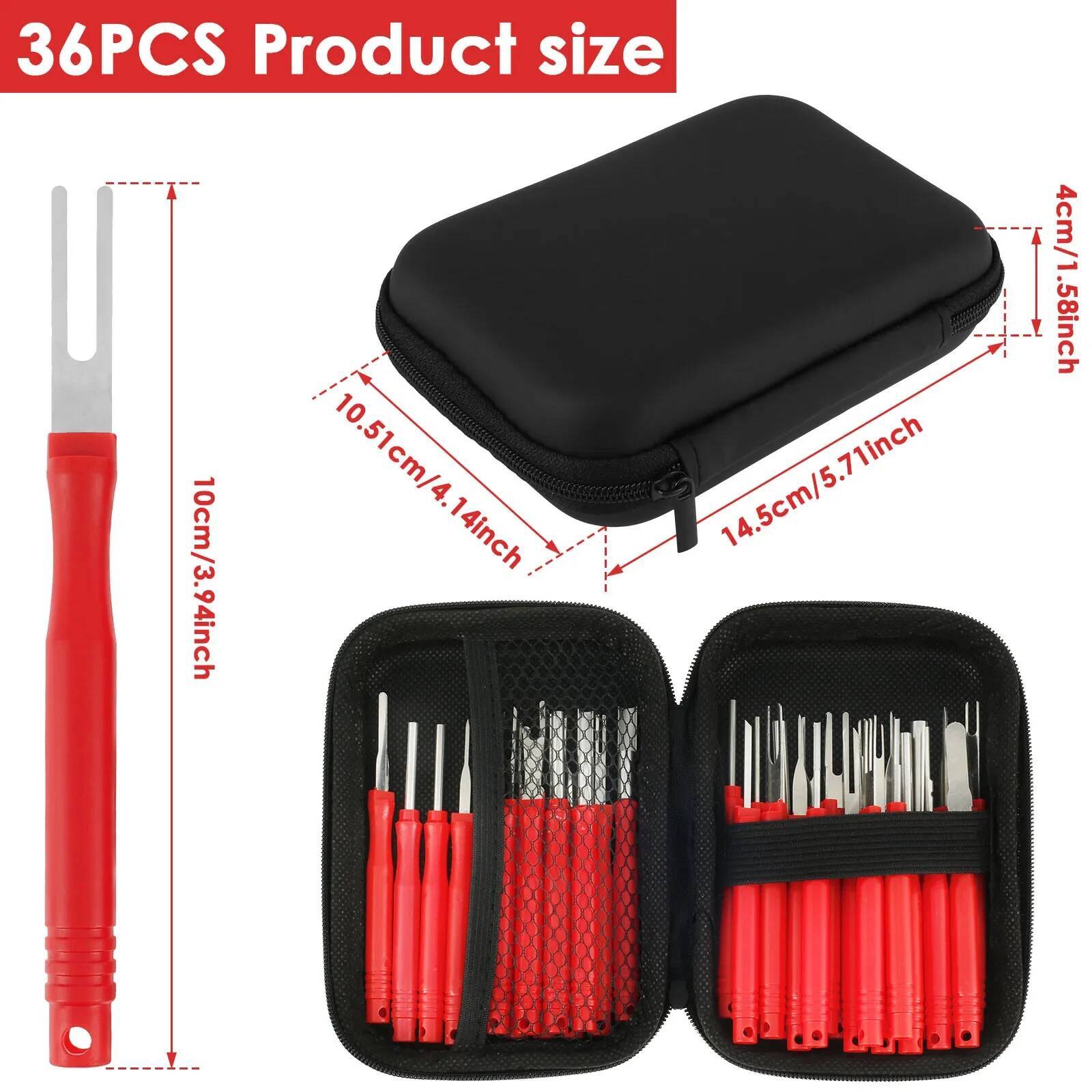 36pcs Car Terminal Removal Kit - Bag Power Tools incelemesi ve fiyatı