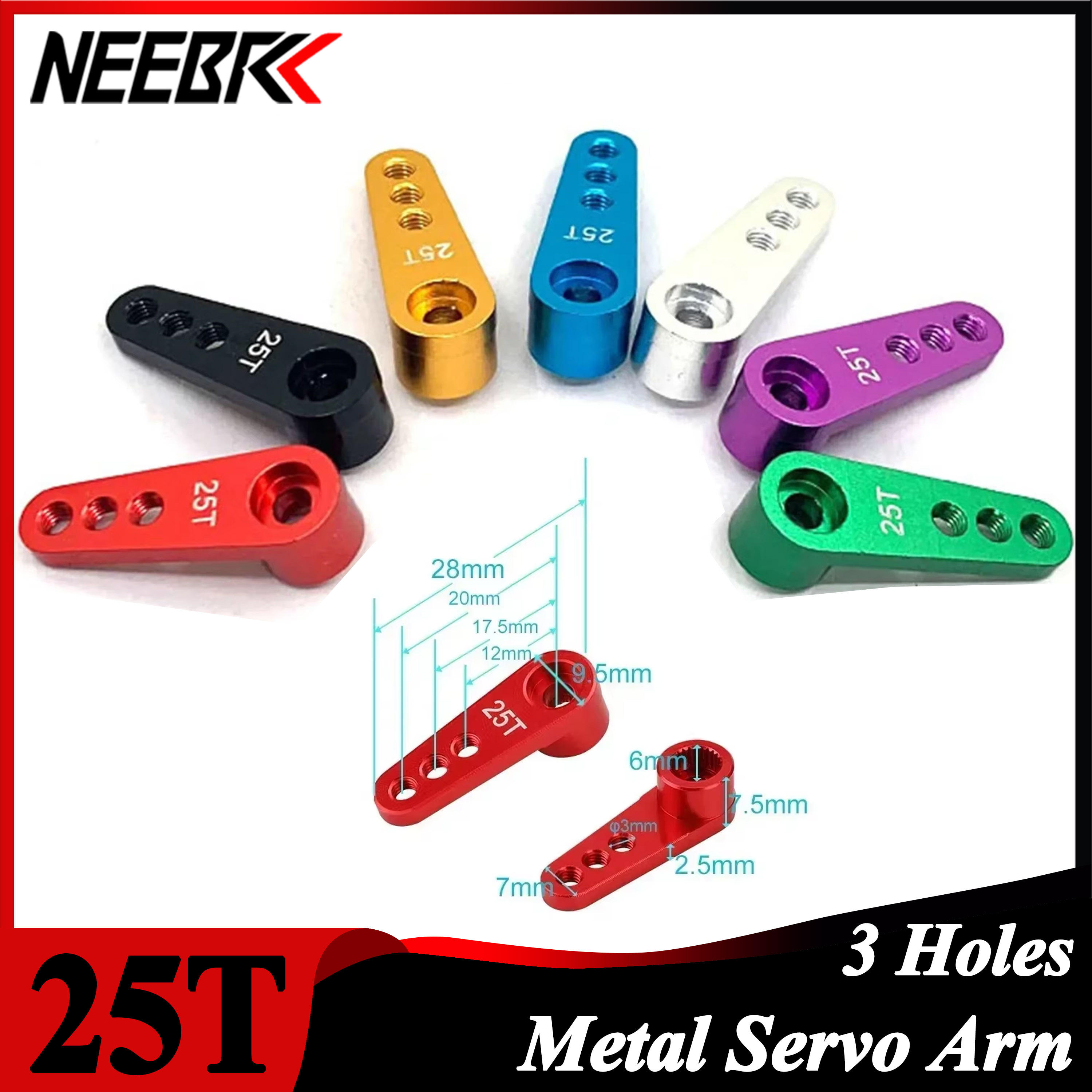NEEBRC 25T Metal Servo Arm 3 H - Impact Driver Cordless incelemesi ve fiyatı